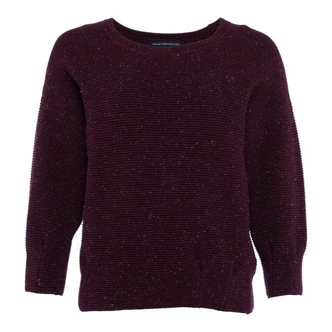 French Connection Plum Ottoman Mozart Jumper