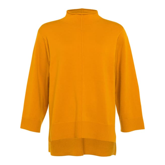 French Connection Yellow Ebba Vhari Wool Blend Jumper