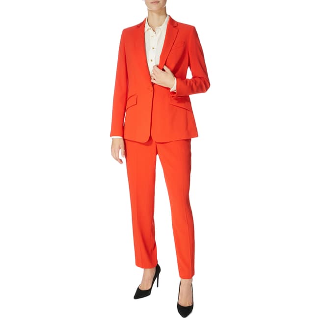 Karen Millen Red Sharp Suit Trousers