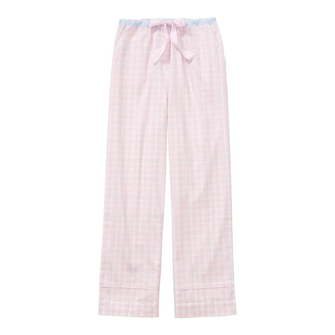 Crew Clothing Pink/White Flannel Lounge Pants