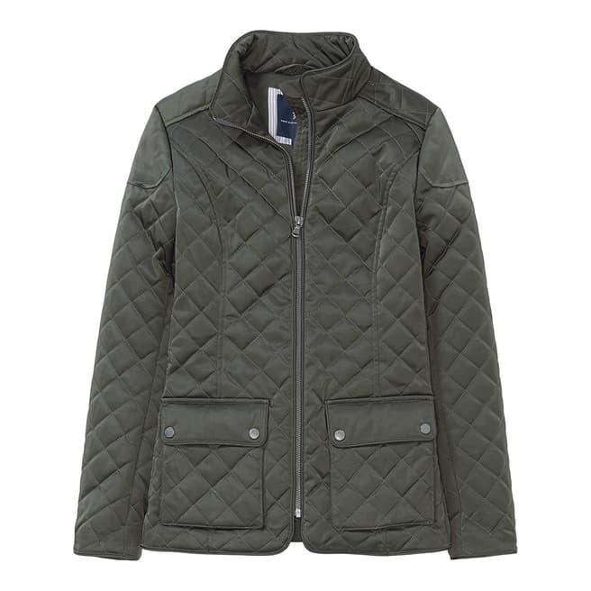 Crew Clothing Dark Khaki Forres Quilted Jacket