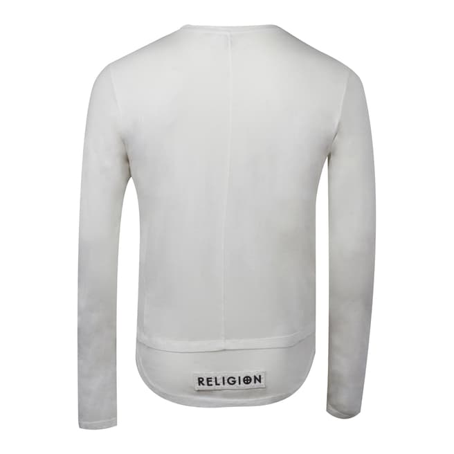 Religion White Bow Long Sleeved Top