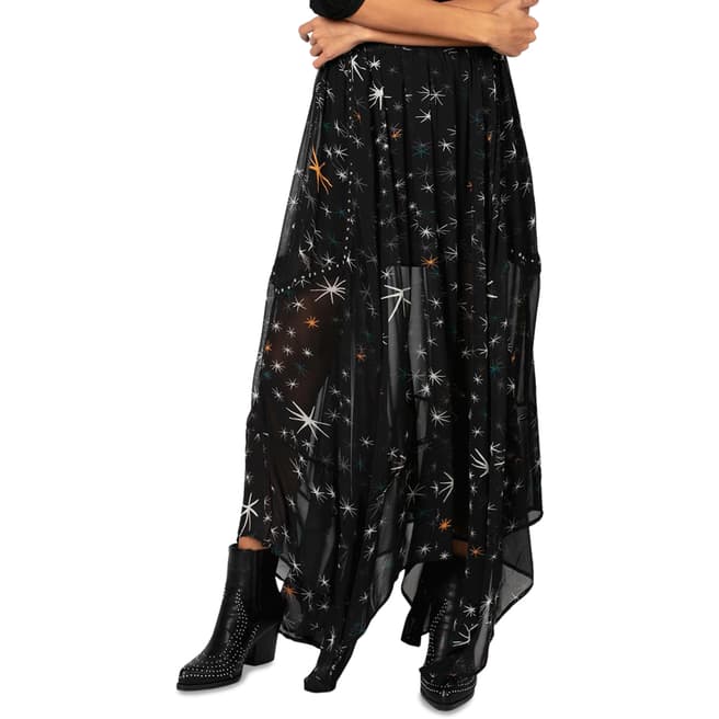 Religion Black Elation Maxi Skirt