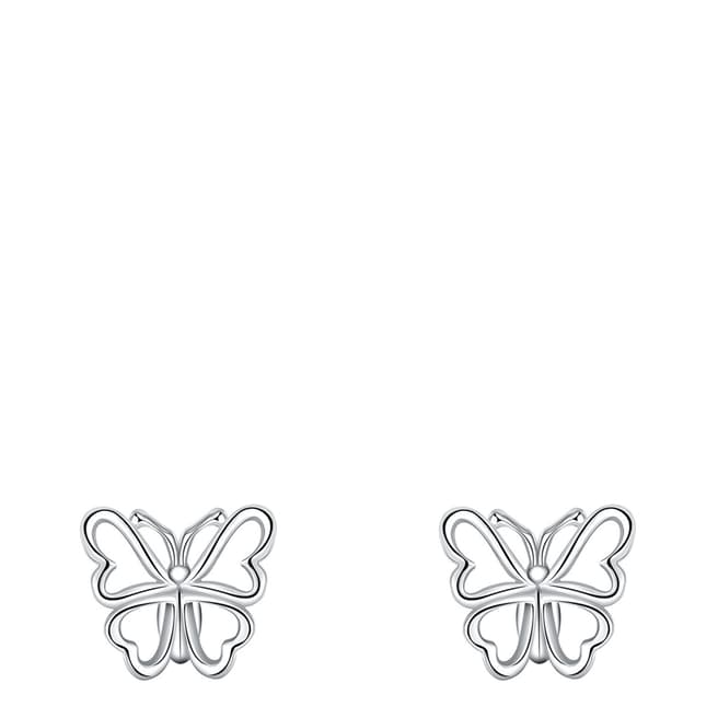 Ma Petite Amie Silver Butterfly Earrings