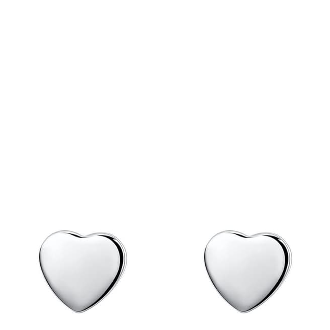 Ma Petite Amie Silver Heart Stud Earrings