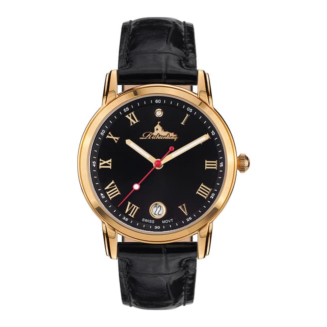 Richtenburg Women's Black/Gold Gesa Swiss Watch