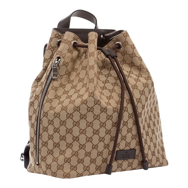 Gucci Beige Guccissima Canvas Backpack
