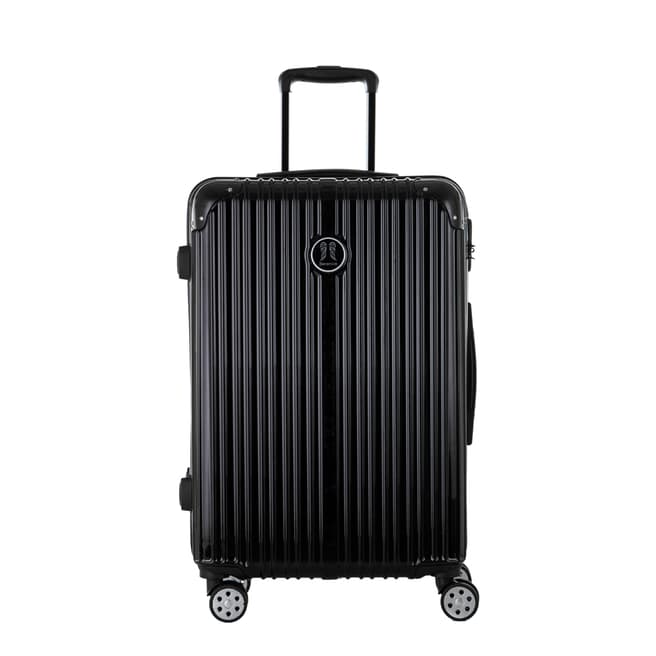 Berenice Luggage Black Uriel Medium 4 Wheel Suitcase 65cm