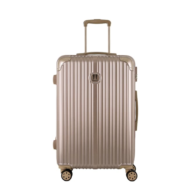 Berenice Luggage Mocha Uriel Medium 4 Wheel Suitcase 65cm
