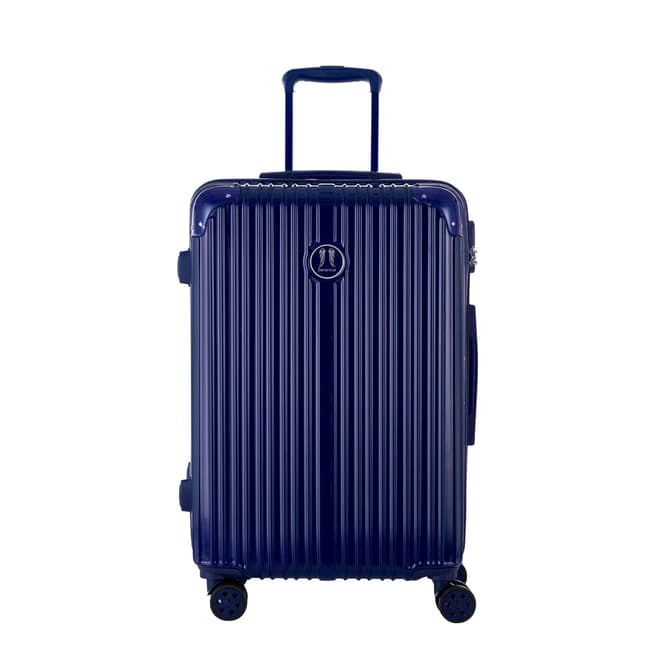 Berenice Luggage Navy Uriel Medium 4 Wheel Suitcase 65cm