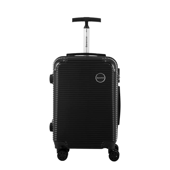 Berenice Luggage Black Horus Medium 4 Wheel Suitcase 65cm