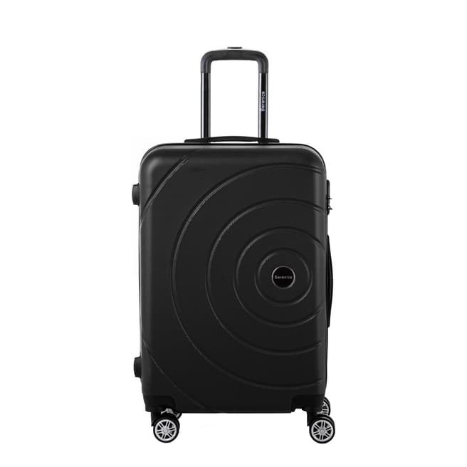 Berenice Luggage Black Iris Medium 4 Wheel Suitcase 65cm