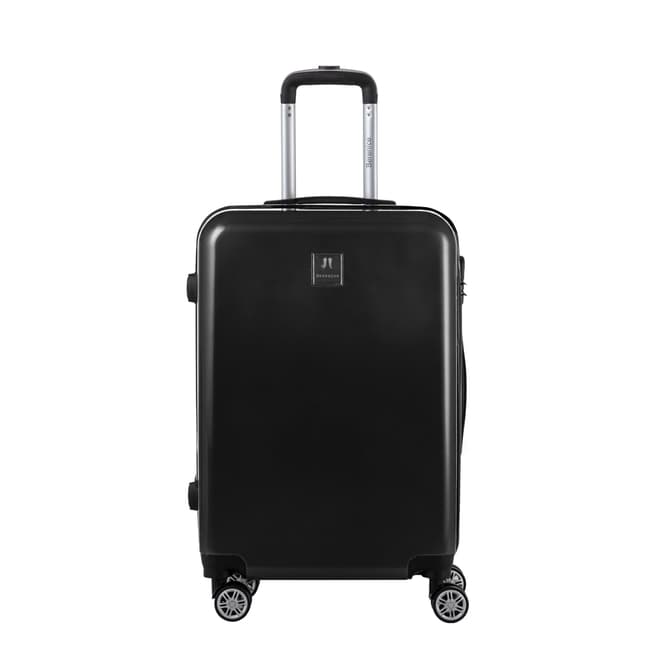Berenice Luggage Black Hermes Medium 4 Wheel Suitcase 65cm
