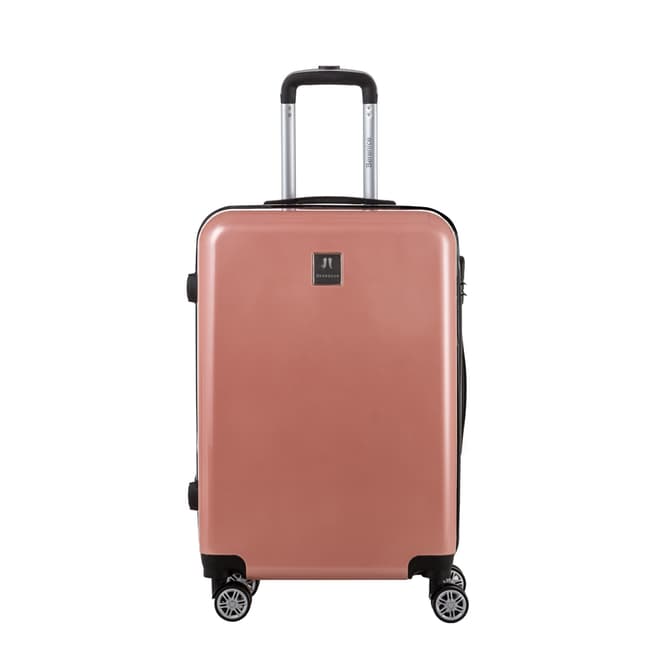 Berenice Luggage Rose Gold Hermes Medium 4 Wheel Suitcase 65cm