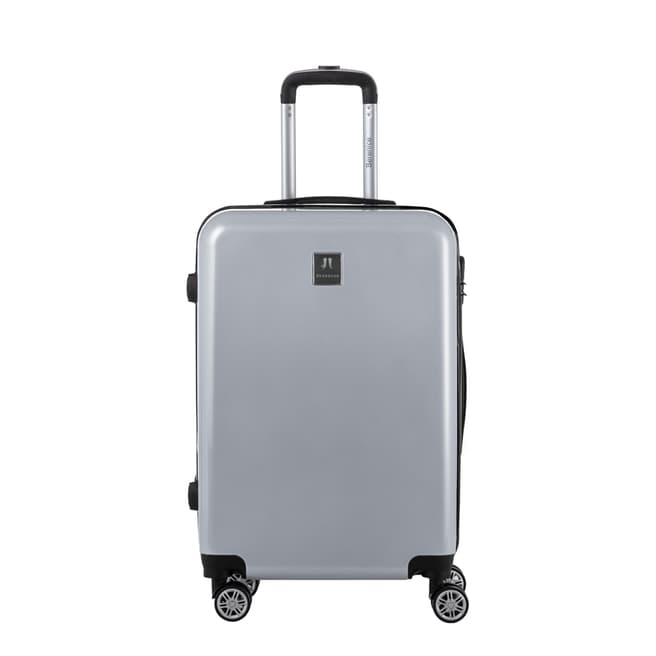 Berenice Luggage Silver Hermes Medium 4 Wheel Suitcase 65cm