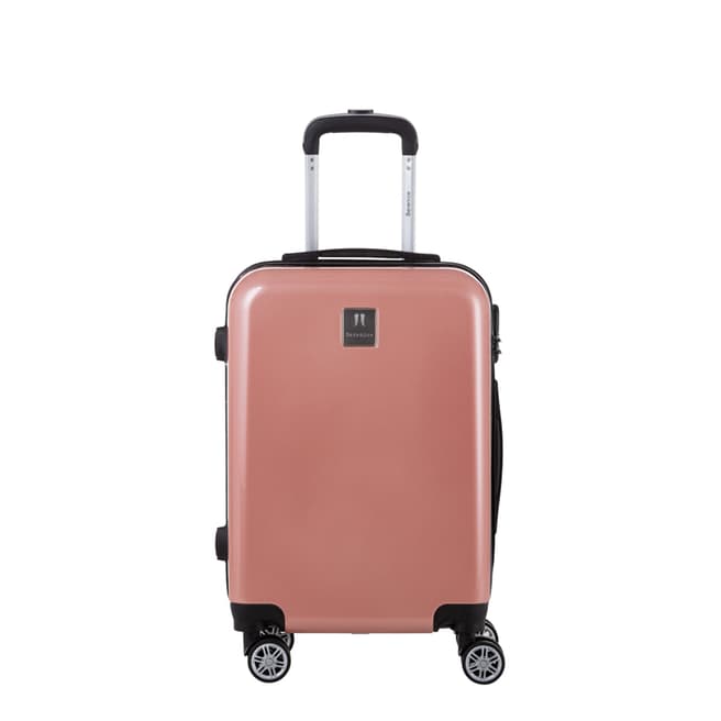 Berenice Luggage Rose Gold Hermes 4 Wheel Cabin Suitcase 55cm