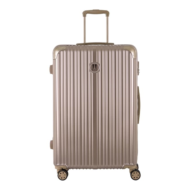 Berenice Luggage Mocha Uriel Large 4 Wheel Suitcase 75cm