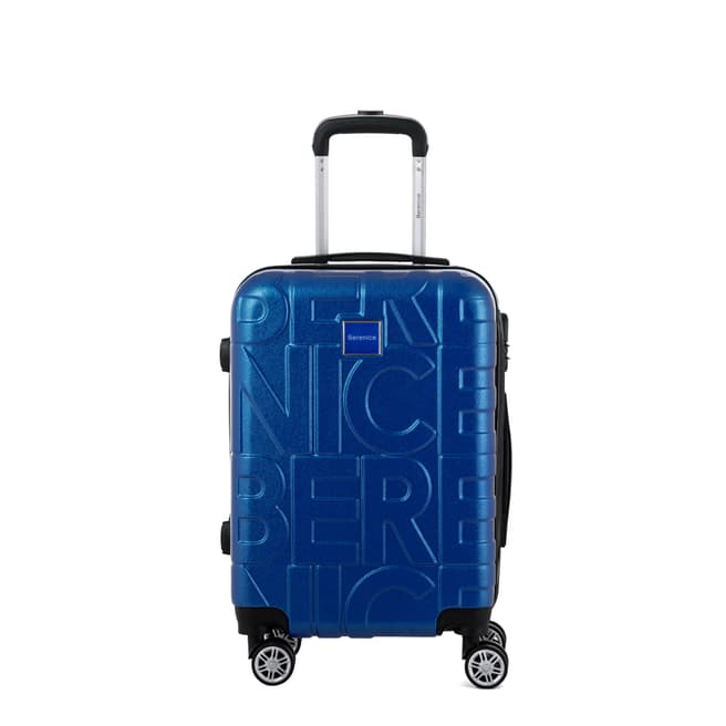 Berenice Luggage Blue 4 Wheel Cabin Suitcase 55cm