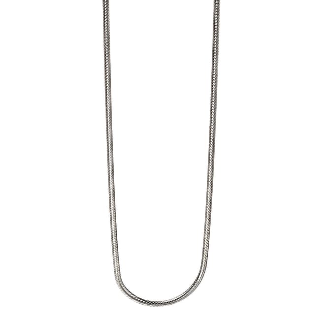 Fred Bennett Sterling Silver Round Snake Chain Necklace