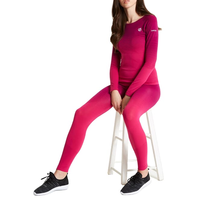 Dare2B Women's Cyber Pink In The Zone Base Layer Set