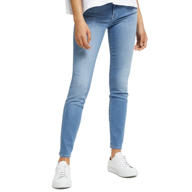 7 For All Mankind Light Blue Roxanne Slim Stretch Jeans