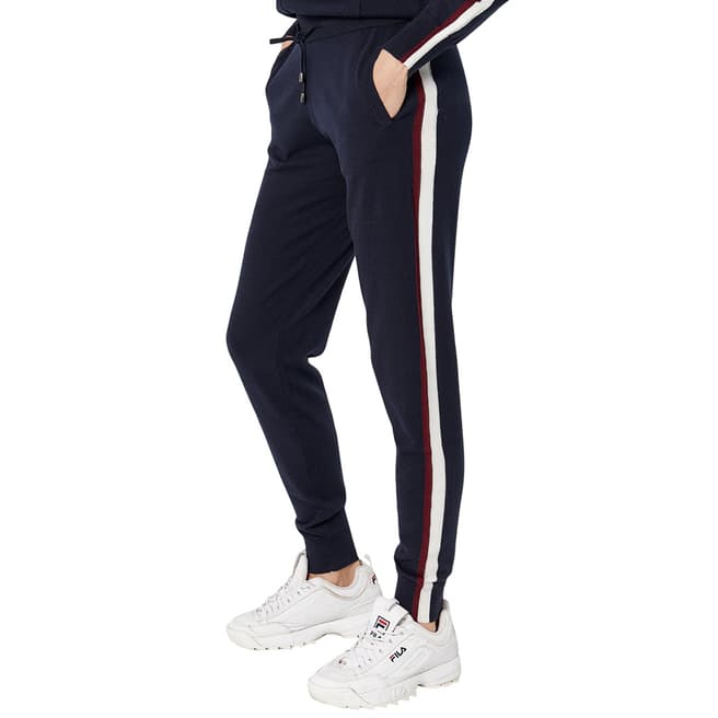 Manode Navy Stripe Tapered Joggers