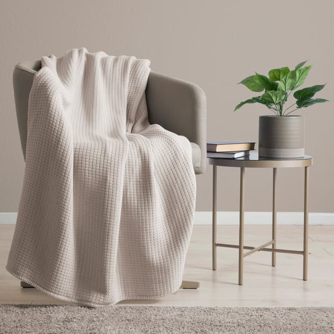 Maison Blanche Waffle Throw, Natural