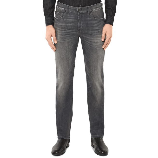 7 For All Mankind Dark Grey Luxe Slimmy Jeans
