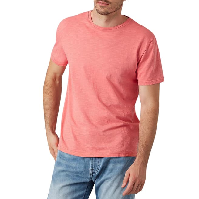 7 For All Mankind Pink Slub T-Shirt