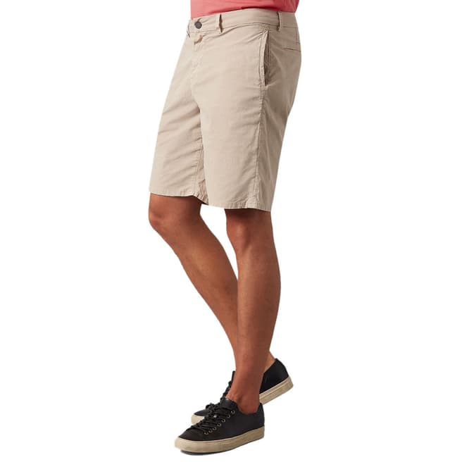 7 For All Mankind Beige Weightless Clean Shorts