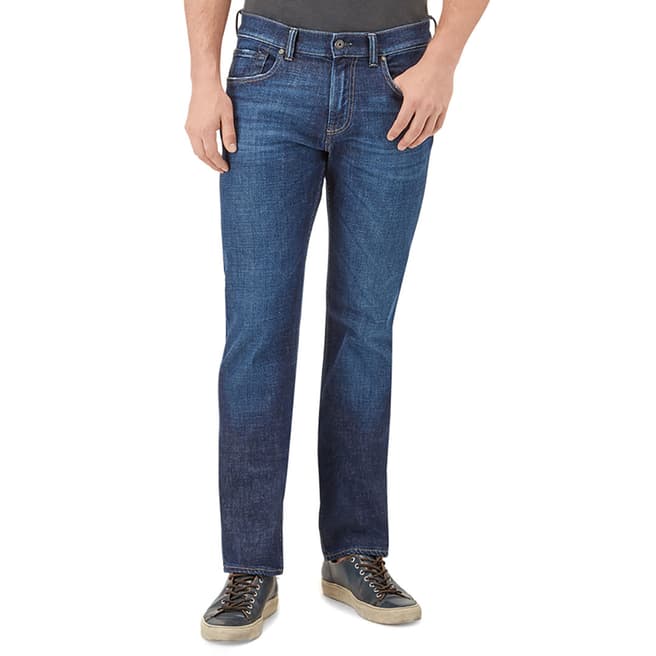 7 For All Mankind Dark Blue The Straight Jeans