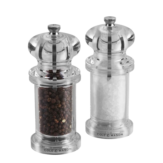 Cole & Mason Clear Precision Salt & Pepper Mill Gift Set