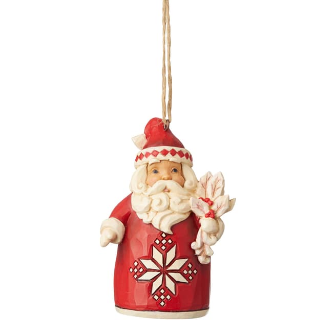Jim Shore Nordic Noel Santa Hanging Ornament
