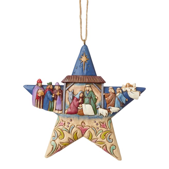 Jim Shore Nativity Star Hanging Ornament