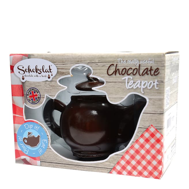Sarunds Solid Dark Chocolate Teapot, 19cm