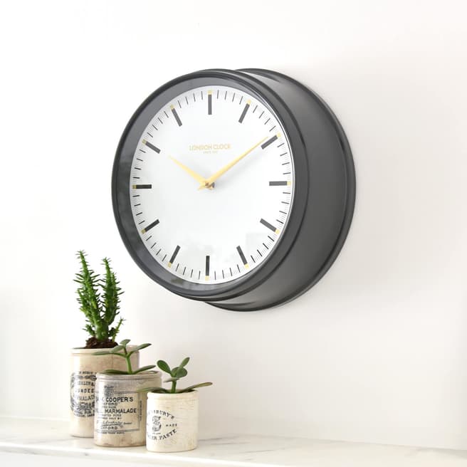 London Clock Company Grey Hatton Clock 37cm
