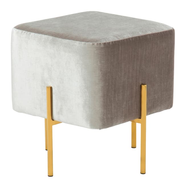 Serene Madelyn Grey with Gold Stool