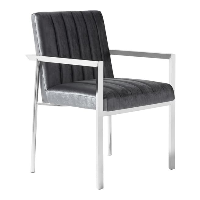 Serene Peyton Charcoal Accent Chair