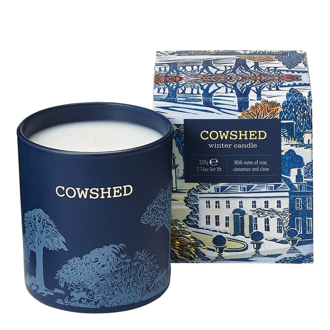 Cowshed Winter Candle in Blue