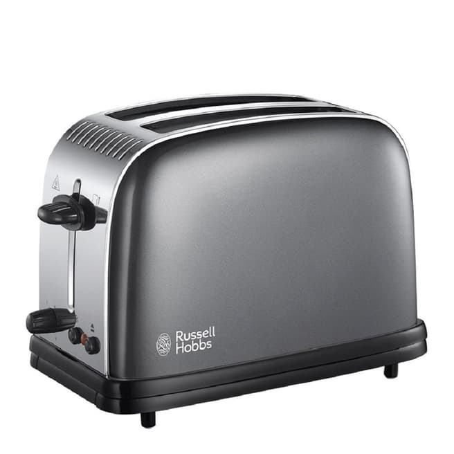 Russell Hobbs Grey 2-Slice Colour Plus Toaster
