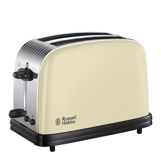 Russell Hobbs Cream 2-Slice Colour Plus Toaster