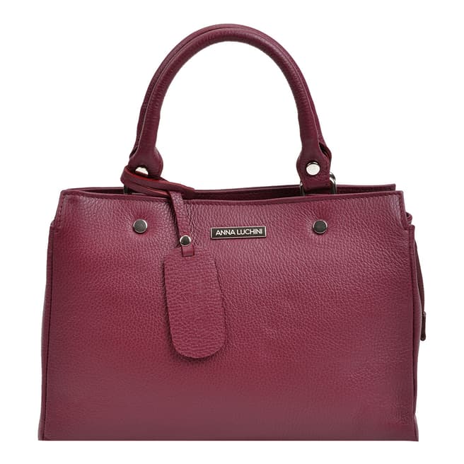 Anna Luchini Burgundy Leather Handbag