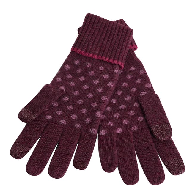Seasalt Very Clever Gloves Lydia Spot Compote