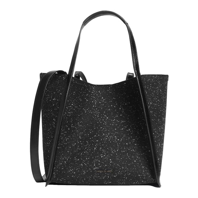 Charles & Keith Black Tailored Oversized Tote Bag