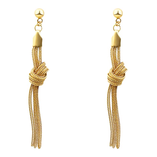 Liv Oliver Gold Knot Chain Earrings