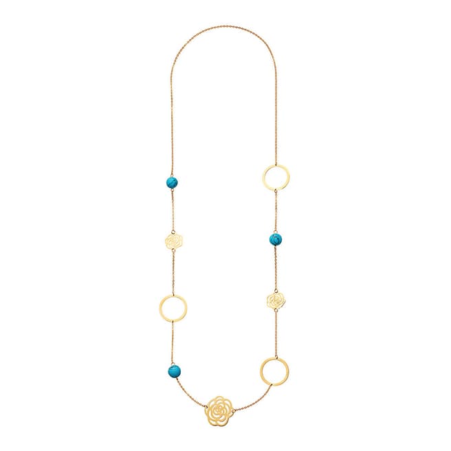 Liv Oliver Gold, Multi Coloured Link Necklace
