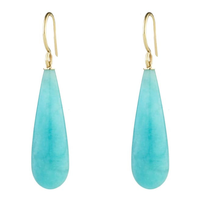 Liv Oliver Gold & Turquoise Tear Drop Earrings