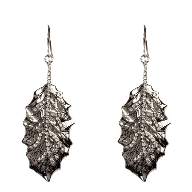 Amrita Singh Silver Gia Leaf Earrings
