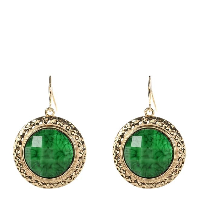 Amrita Singh Green Brass Earrings
