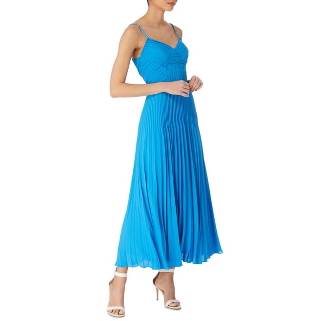 Karen Millen Blue Chain Detail Dress